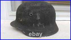 German Helmet M40 Size Q64 Camo Sand Color Ww2 Stahlhelm