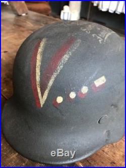 German Helmet M40 WW2 Army Authentic Bring Home D Day Normandy Victory France