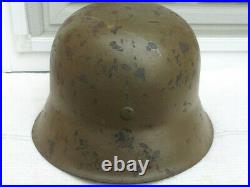 German Helmet M42 Size Et66 Camo Tropic Ww2 Stahlhelm