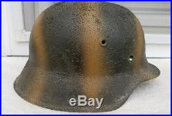 German Helmet M42 Size Ns62 Camo Ww2 Stahlhelm