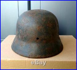 German LW Combat Helmet M40 size 64 WW2 WWII Original Dug relic
