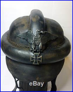 German Leather Helmet WW2