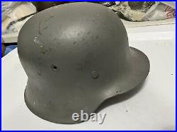 German M40 WW2 Militaria Helmet original with Liner WWII
