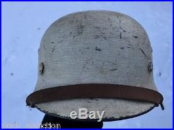 German M40 WWII WW2 Stahlhelm Helmet Winter Camo Only $1.00 No Reserve