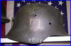 German WW2 CAMO PAINTED helmet