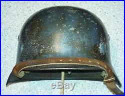 German WW2 Combat Helmet M40 Luftwaffe Double Decal Liner Size 58