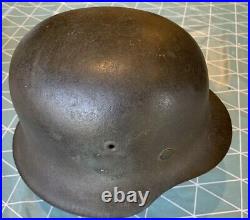 German WW2 Heer M42 helmet EF64 Double Decal With Original Liner