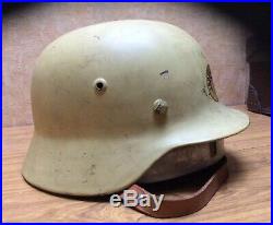 German WW2 Helmet, Norwegian Factory Defence, Industrivern, ET64 3249
