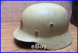 German WW2 Helmet, Norwegian Factory Defence, Industrivern, ET64 3249