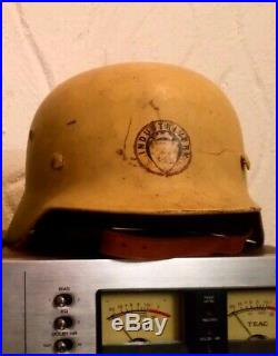 German WW2 Helmet, Norwegian Factory Defence, Industrivern, ET6