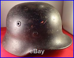 German WW2 Helmet with Vet Inscription