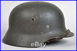 German WW2 Kriegsmarine Single Decal Battle Damaged Helmet