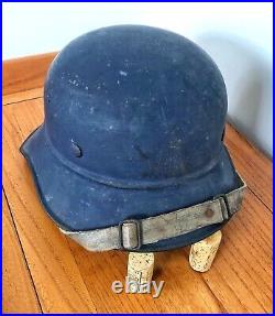 German WW2, Luftschutz M38 Gladiator Helmet, RARE FIND