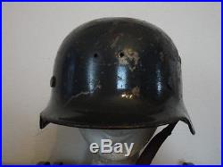 German WW2 Luftwaffe blue helmet M1935 original interior
