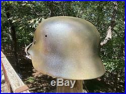 German WW2 M40 Helmet (Refurbished Original EF 66 shell)