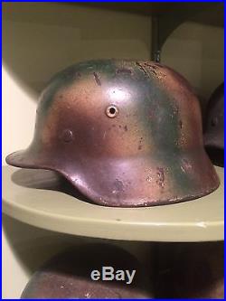 German WW2 M40 Normandy Camo Helmet