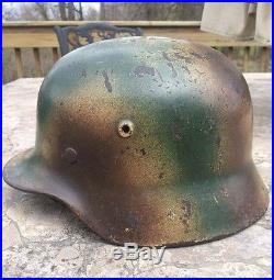 German WW2 M40 Normandy Camo Helmet