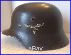 German WW2 M50 SD Luftwaffe Helmet (Original With Liner)