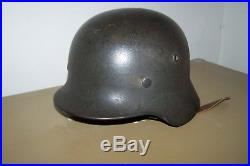 German WW2 M-35 Helmet -original WW2 finish and liner