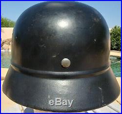 German WW2 M-40 Beaded Helmet Complete