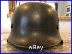 German WW2 M-40 Complete Helmet With Named Liner Vet Bring Back Possible Elite
