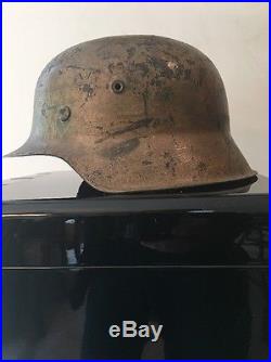 German WW2 M 42 Combat Helmet Camo