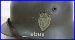 German WW2 Original M35 helmet Quist 66 reissued to Norway