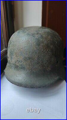 German WW2 Wehrmacht steel helmet Original paint and Decals