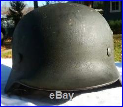 German WWII Single Decal Army Helmet WW2
