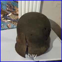 German Wehrmacht helmet, native color, brand, year and city. 1938 WWII WW2