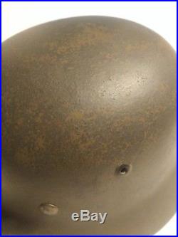German World War 2 M35 painted former tropical helmet