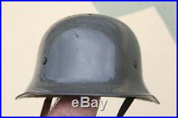 German Ww2 Fire Police Steel Helmet With Wh Insignia