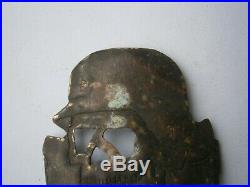 German badge Cocarde Skull Bones Helmet Trench Art Germany WW2 wwII or WW1 wwI
