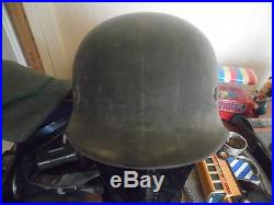 German helmet ww2 heer 2 insignias in very good condition