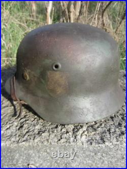 German soldier's helmet. Wehrmacht 1939-1945 WWII WW2