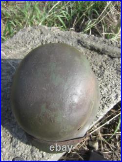 German soldier's helmet. Wehrmacht 1939-1945 WWII WW2