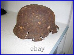 German steel helmet M40 from WW2 found near Atlantic ocean Atlantikwall