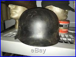 German ww2 m-35 double decal helmet