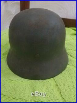 Great WW2 Original Wehrmacht German named helmet double decals