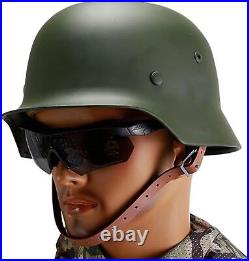 Green WW2 German Elite Wh Army M35 M1935 Steel Helmet Stahlhelm