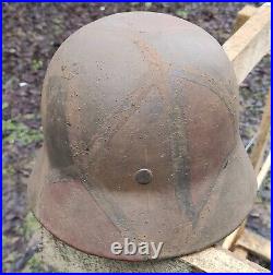 Helmet german original nice helmet M35 size 60 original WW2 WWII have a number
