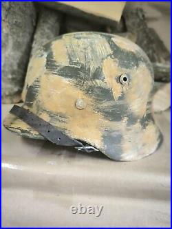 Helmet german original nice helmet M35 size 62 original WWII german helmet WW2