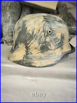 Helmet german original nice helmet M35 size 62 original WWII german helmet WW2