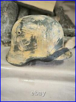 Helmet german original nice helmet M35 size 62 original WWII german helmet WW2