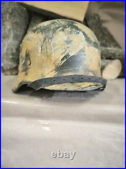 Helmet german original nice helmet M35 size 62 original WWII german helmet WW2