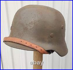 Helmet german original nice helmet M35 size 64 have a number WW2 WWII