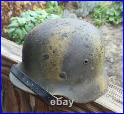 Helmet german original nice helmet M35 size 64 original WW2 WWII have a number