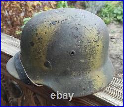 Helmet german original nice helmet M35 size 64 original WW2 WWII have a number