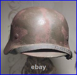 Helmet german original nice helmet M35 size 66 have a number WW2 WWII