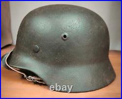 Helmet german original nice helmet M40 size 62 have a number WW2 WWII